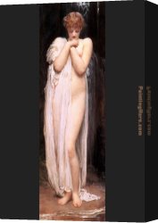 Lord Frederick Leighton Canvas Paintings - A Bather 1 by Lord Frederick Leighton