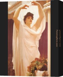 Lord Frederick Leighton Canvas Paintings - Invocation by Lord Frederick Leighton