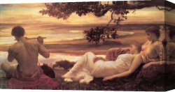 Edmund Blair Leighton Canvas Paintings - Leighton Idyll by Lord Frederick Leighton