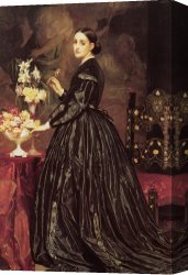 Lord Frederick Leighton Canvas Paintings - Mrs James Guthrie by Lord Frederick Leighton
