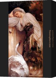 Edmund Blair Leighton Canvas Paintings - Odalisque by Lord Frederick Leighton