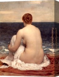 Lord Frederick Leighton Canvas Paintings - Psamathe by Lord Frederick Leighton