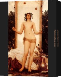 Edmund Blair Leighton Canvas Paintings - The Antique Juggling Girl by Lord Frederick Leighton