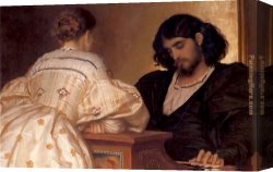 Lord Frederick Leighton Canvas Paintings - The Golden Hours by Lord Frederick Leighton