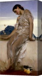 Lord Frederick Leighton Canvas Paintings - The Knucklebone Player by Lord Frederick Leighton