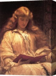 Lord Frederick Leighton Canvas Paintings - The Maid with the Yellow Hair by Lord Frederick Leighton
