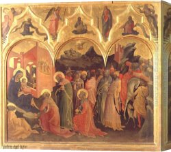 The Adoration of The Magi Canvas Paintings - Adoration of the Magi by Lorenzo Monaco
