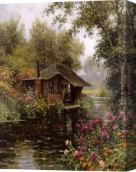Aston Canvas Paintings - A Beaumont-le-Roger by Louis Aston Knight