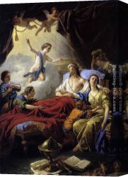 Dauphin Canvas Paintings - Allegory on the Death of the Dauphin by Louis Lagrenee