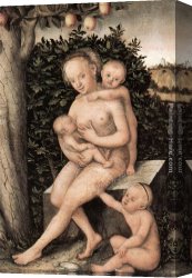 Luca Canvas Paintings - Charity by Lucas Cranach the Elder