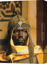 Palace Canvas Paintings - The Palace Guard - detail by Ludwig Deutsch