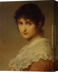 Distant Thoughts Canvas Paintings - Lost In Thought by Ludwig Knaus