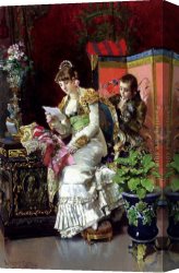 Indiscretion Canvas Paintings - Indiscretion by Luis Alvarez Catala