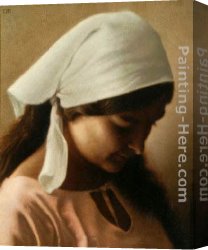 Luis Canvas Paintings - Ana by Luis Jose Estremadoyro