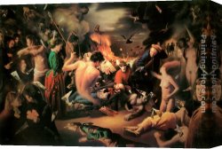 Luis Canvas Paintings - The Eve by Luis Jose Estremadoyro