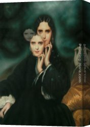 Luis Canvas Paintings - The Nightly Unfolding of Madame de Loynes by Luis Jose Estremadoyro
