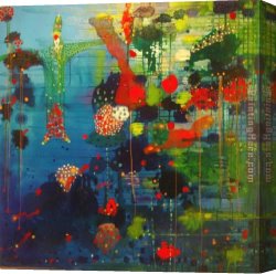 The Bird Seller Canvas Paintings - Man in Bird Suit by Lyndal Campbell