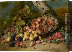 Tunas Still Life with Prickly Pear Fruit Canvas Paintings - Still Life with Fruits by Madeleine Jeanne Lemaire