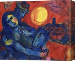 Fun in The Sun VIII Canvas Paintings - Big Sun by Marc Chagall