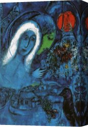 Venus And Mars Canvas Paintings - Le Champ de Mars by Marc Chagall