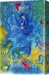 Fish Magic Canvas Paintings - Magic Flute by Marc Chagall