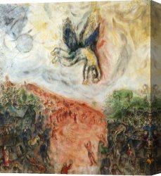 Fall Canvas Paintings - The Fall of Icarus by Marc Chagall