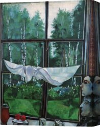 The Open Window Canvas Paintings - Window in the Country by Marc Chagall