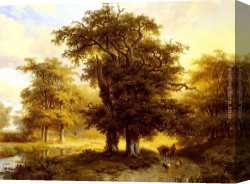 The Beatles @ Abbey Road Canvas Paintings - The Country Road by Marianus Adrianus Koekkoek