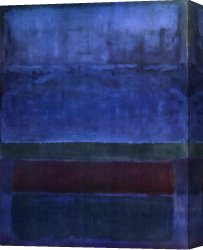 Lady Plays The Blues Canvas Paintings - Blue Green and Brown 1951 by Mark Rothko