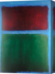 Earth Canvas Paintings - Earth and green 1955 by Mark Rothko