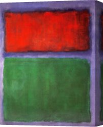Earth Canvas Paintings - Earth and Green2 by Mark Rothko