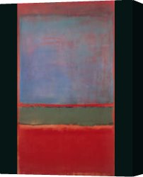 Violets Canvas Paintings - Violet Green and Red 1951 by Mark Rothko