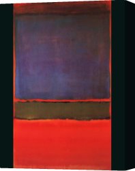 Mark Rothko Canvas Paintings - Violet Green and Red by Mark Rothko