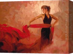 Passion Canvas Paintings - Crimson Passion by Mark Spain