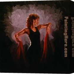Mark Canvas Paintings - Eternal Flame by Mark Spain