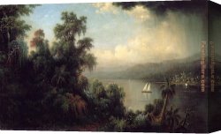 Rocky Coast Canvas Paintings - Coast of Jamaica by Martin Johnson Heade