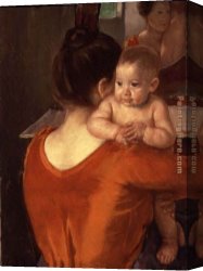 Mary Canvas Paintings - Mother and Child 1900 by Mary Cassatt