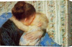 Mary Canvas Paintings - Mother And Child 7 by Mary Cassatt