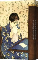 Mary Canvas Paintings - The Letter by Mary Cassatt