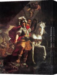 St George And The Dragon, Victory Leading Sketch-model for a Proposed War Memorial Canvas Paintings - St. George Victorious over the Dragon by Mattia Preti