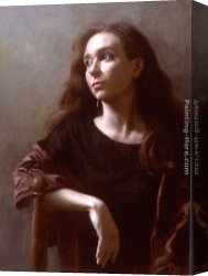 Maureen Canvas Paintings - Portrait of Marla by Maureen Hyde