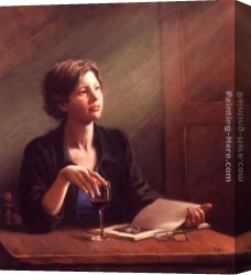 Friends Canvas Paintings - Waiting for a Friend by Maureen Hyde