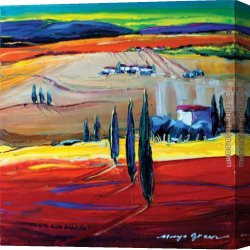 Maya Canvas Paintings - After the Rain by Maya Green
