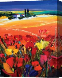 Maya Canvas Paintings - Heavenly Harmony by Maya Green