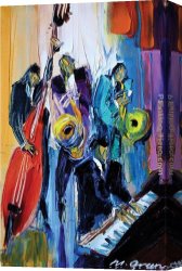 Maya Canvas Paintings - Music for the Soul by Maya Green
