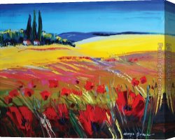 Maya Canvas Paintings - Silence by Maya Green