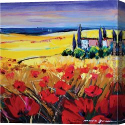 Maya Canvas Paintings - Spring Serenade by Maya Green