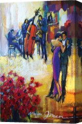 Maya Canvas Paintings - The Dance of Love by Maya Green