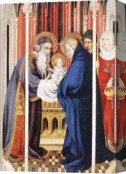The Presentation Canvas Paintings - The Presentation of Christ by Melchior Broederlam
