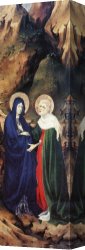 The Visitation (detail) Canvas Paintings - The Visitation by Melchior Broederlam